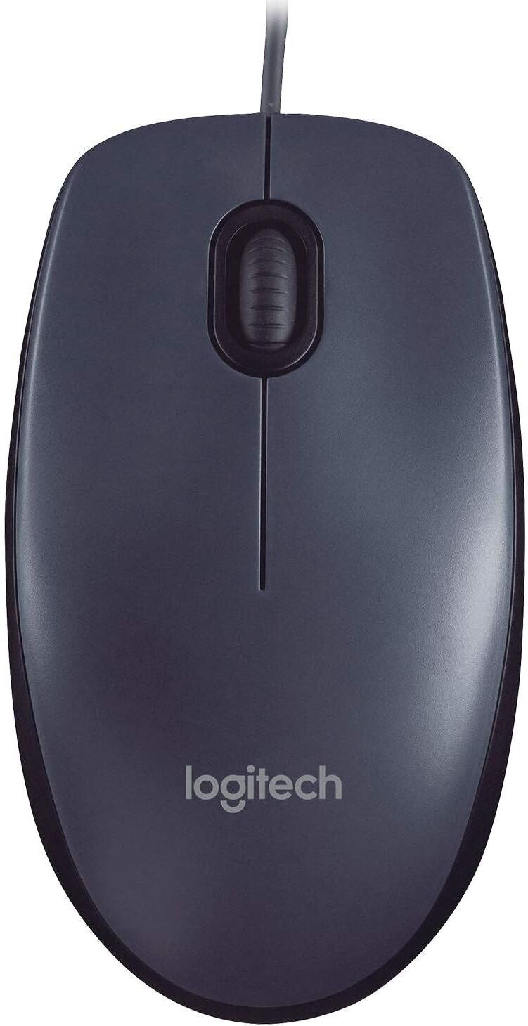Logitech M90 mouse USB 1000 DPI Optical Tracking, Ambidextrous PC / Mac / Laptop - Black, New