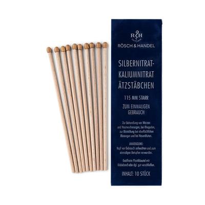 SILBERNITRAT-Kaliumnitr.Ätzstäb.Ätzstift 115mm st. 10 St Stäbchen