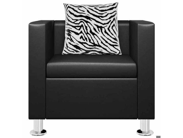 Bestseller Chaise simple - BURKE - Fauteuil salon - noir similicuir FF4637