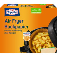 Toppits Backpapier für Airfryer Ø 20 cm, 20 Stück