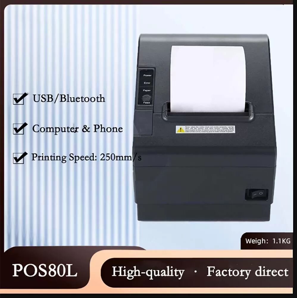 INF 80mm Thermobondrucker mit automatischem Cutter – USB + Bluetooth