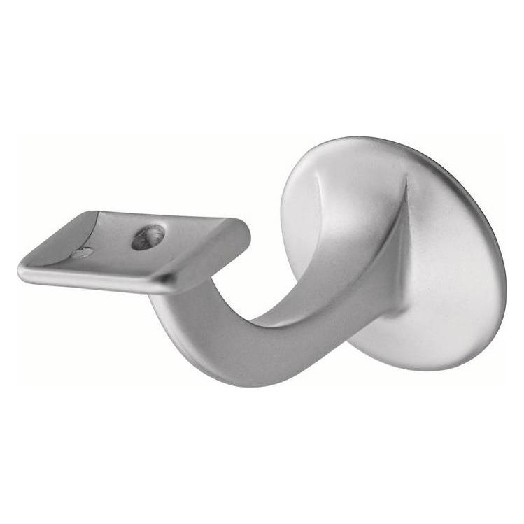 Hermeta Handlaufträger 3508 Aluminium silberfarbig eloxiert Durchmesser Wandplatte 56 mm gerade Auflage (Aluminium) (3508-01E)