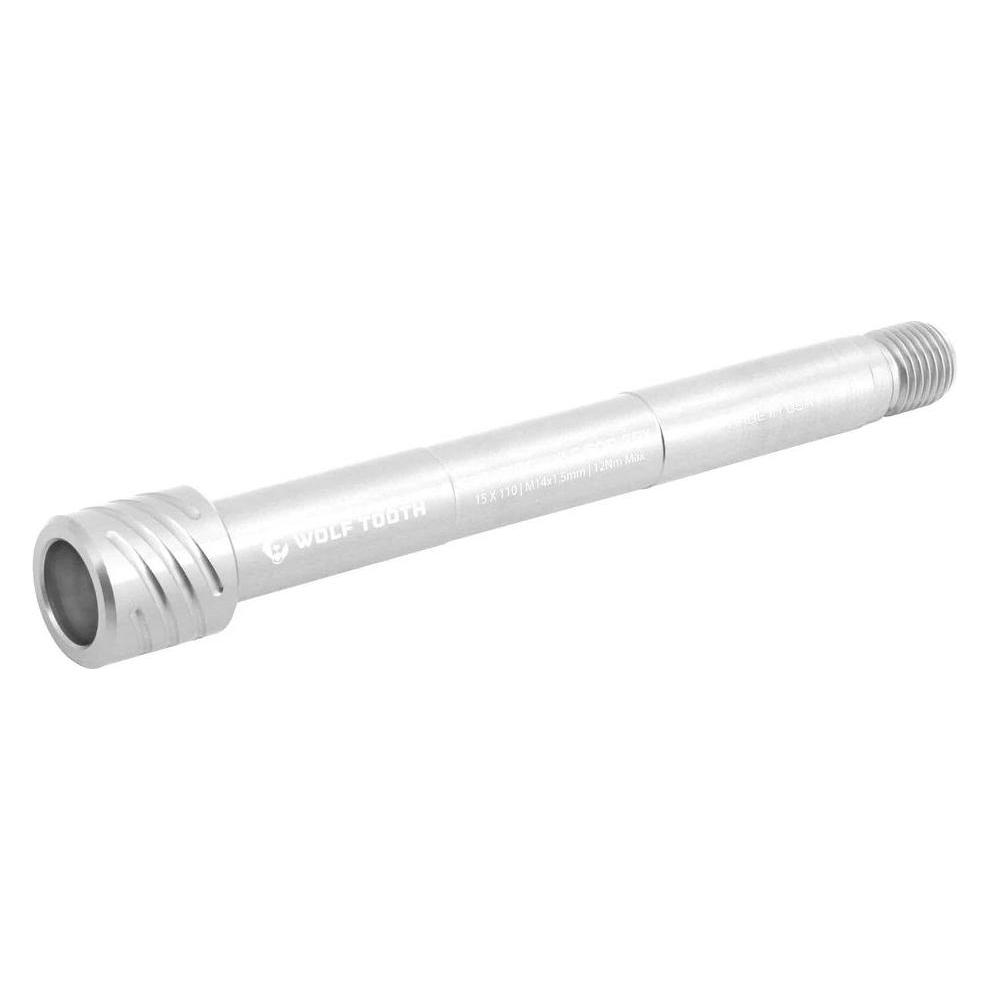 Wolf Tooth Fox Steckachse, VR 15x110mm, M14x1.5mm, Floating Axle, raw silver (66571241)