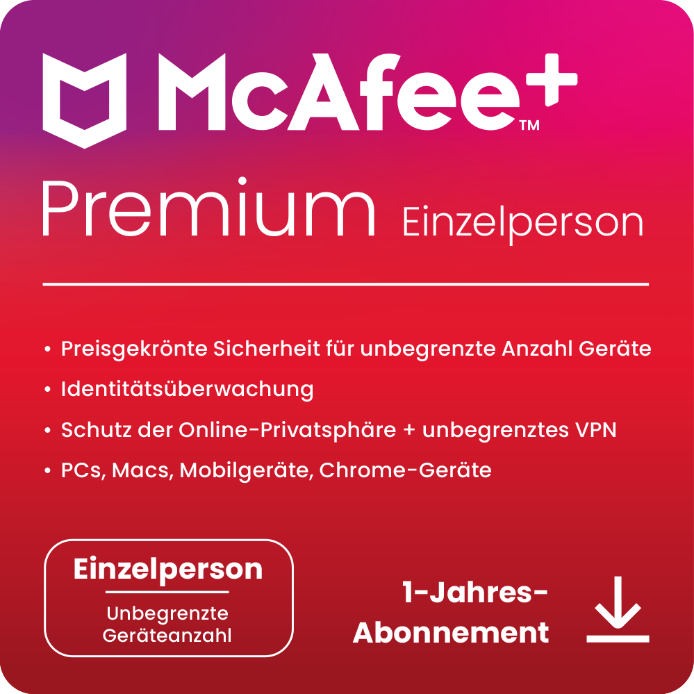 McAfee Plus Premium - Individual | Download & Produktschlüssel