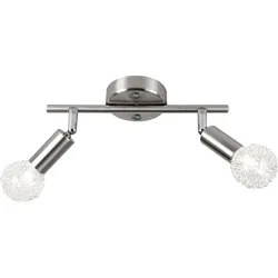 Strahler nickel-matt Drahtgeflecht inkl. 2xE14 28W 230V ELASTICA