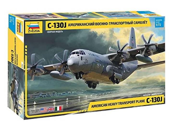 Zvezda -7325 Hercules C-130J, Scala 1/72, Model Kit, ZS7325
