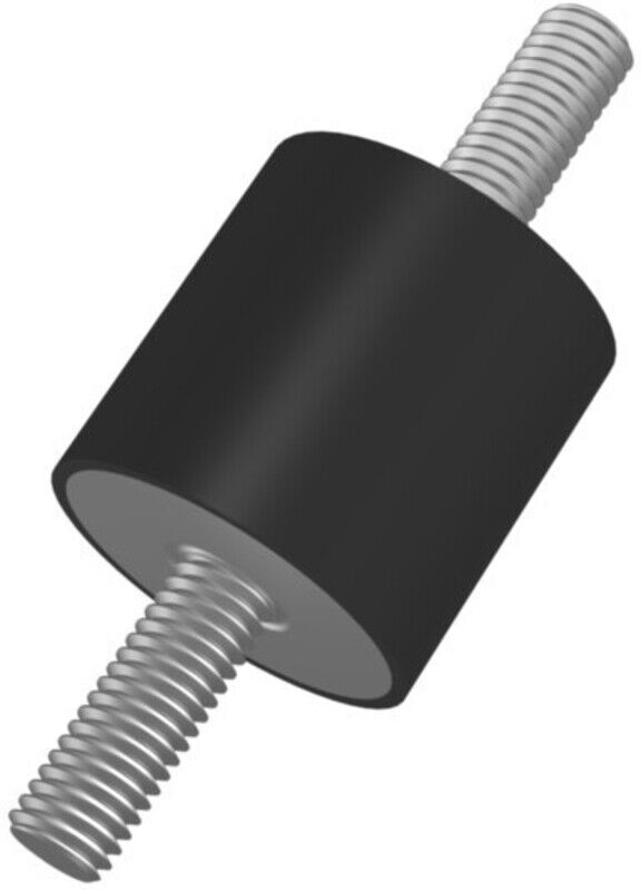 Gummi-Metall-Puffer zylindrisch Typ A D8xH8mm M3x6 NR55 ; elko