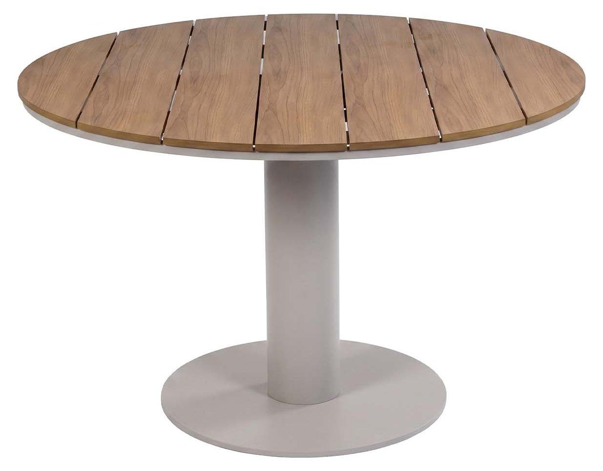 Runder Gartentisch Tower | ø 120 cm | Tecon Teak | Camel