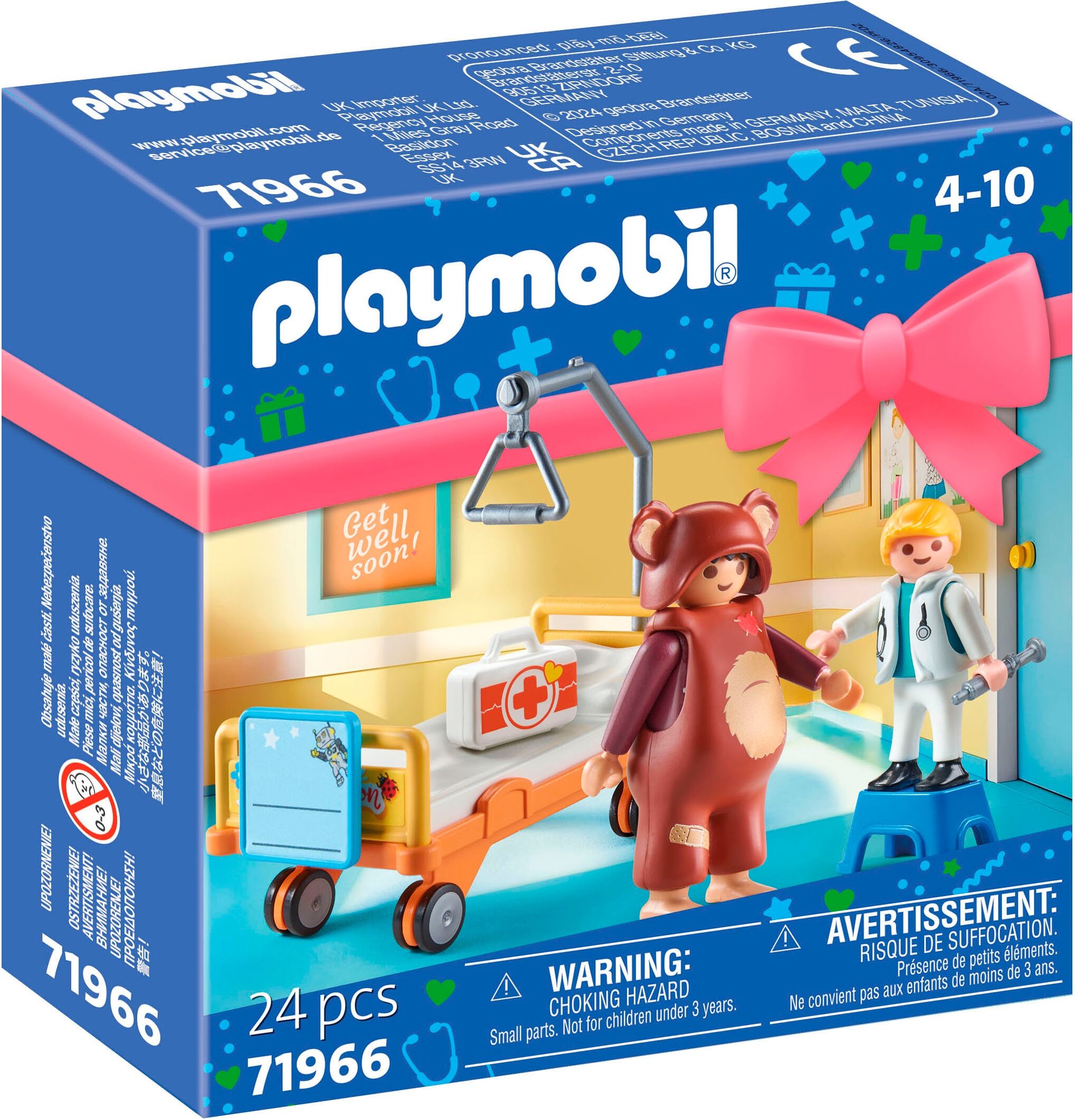 Konstruktions-Spielset PLAYMOBIL "Gute Besserung (71966), Playmobil Gift Set", bunt, Spielbausteine, Kinder, Kunststoff, Konstruktions-Spielset