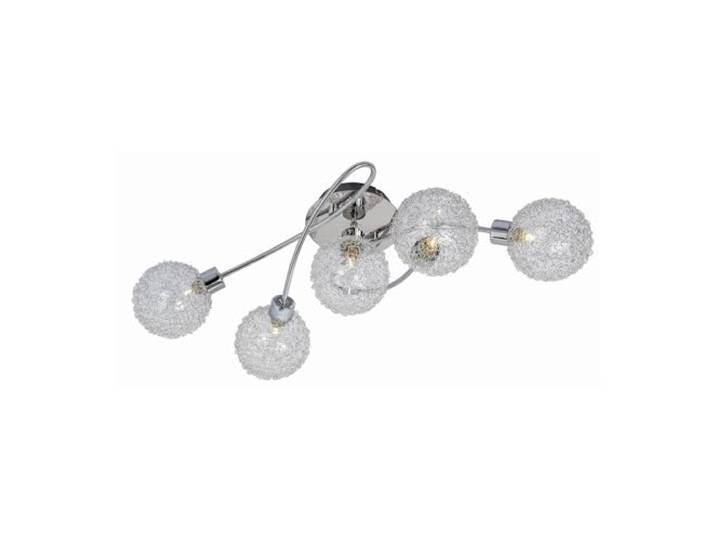 Lindby Deckenlampe Ticino (Modern) in Chrom aus Metall (5 flammig, G9) - Deckenleuchte Lampe Flurleuchte