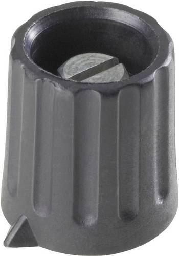 TRU Components 1557338 Drehknopf Schwarz (matt) (Ø x H) 15mm x 16mm 1St.