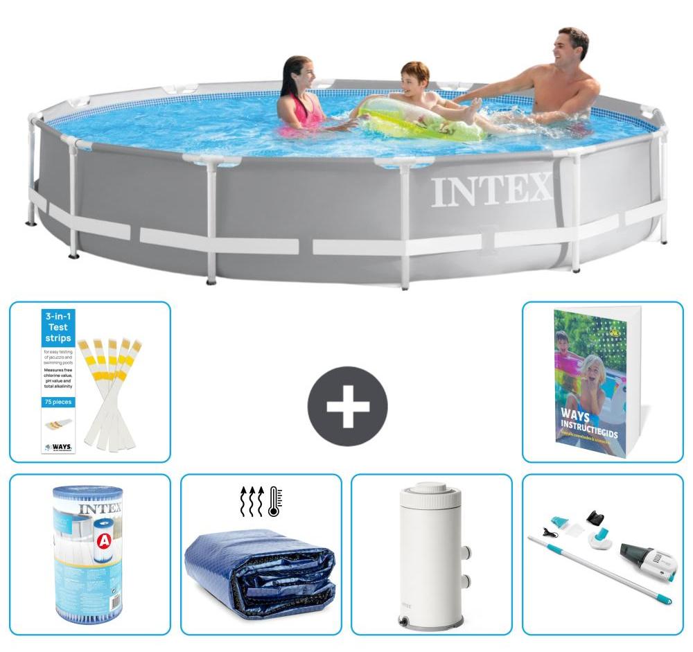 Prism Frame Pool Rund - 366x76 cm - 5-teilig S120