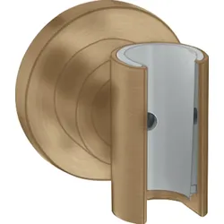 hansgrohe AXOR Brausehalter round, 39525140, Farbe: Brushed Bronze