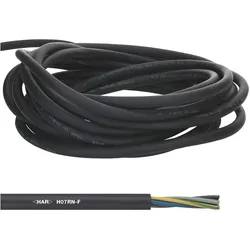 Lapp, Kabelleitung, 10 Meter 16001053 H07RN-F 4x2,5 mm2 Gummileitung flexibel mit Schutzleiter I UV-resistentes Kab (10 m)