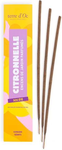 Nature & Decouvertes Sticks de Incenso Terre d'Oc XXL SOS de Verão - Pack 8 Unidades - Nature & Découvertes