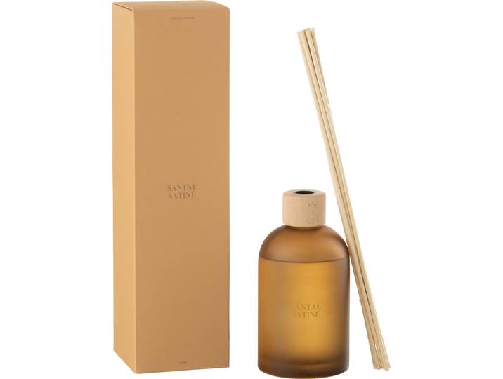 J-Line geurstokjes Accords Essentiels - Santal Satiné - geel - 550 ml