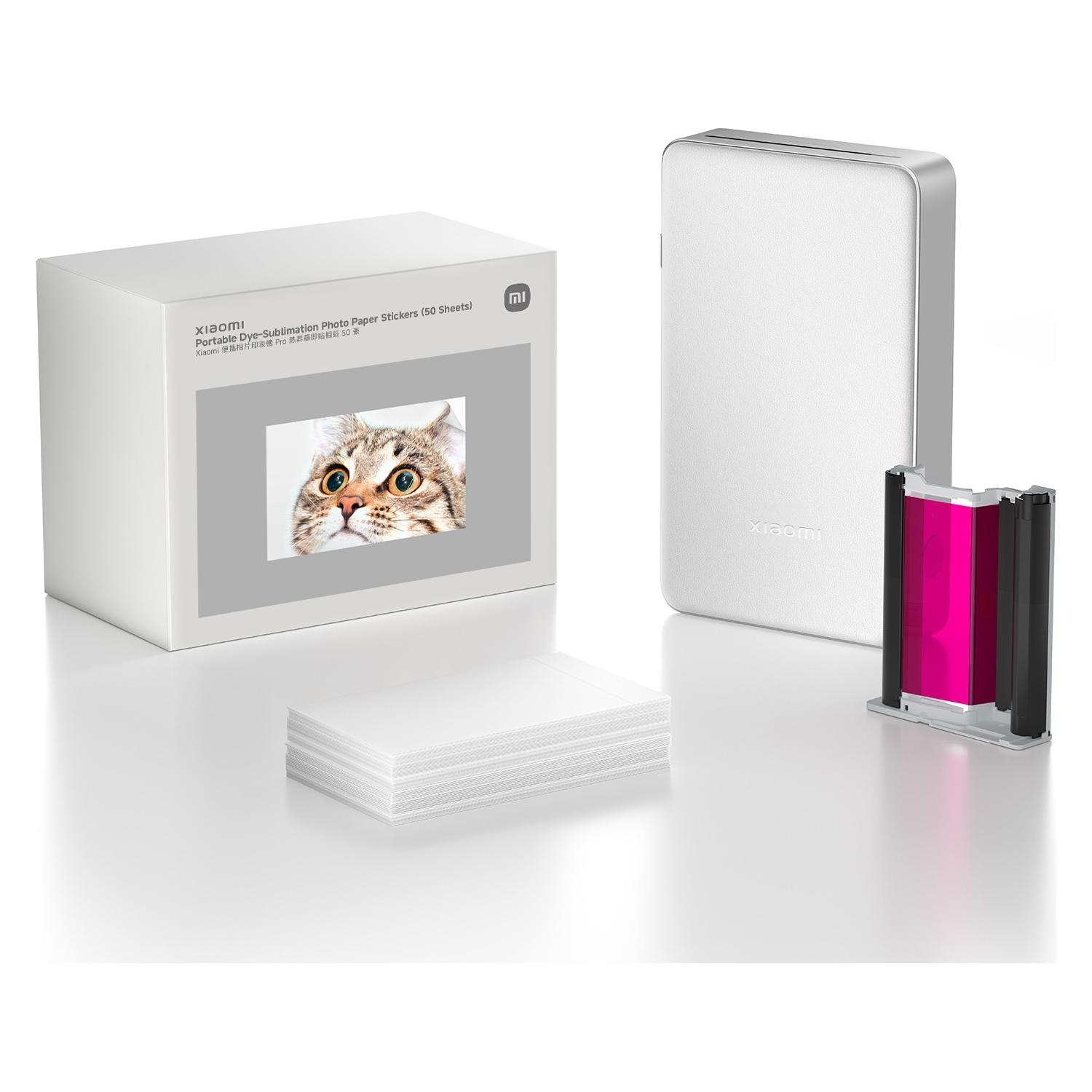 Xiaomi Portable Dye-Sublimation Photo Paper 50 Sheets Stickers (50 Stk.) (BHR082OGL)