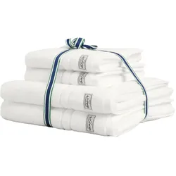 GANT Handtuch/Duschtuch-Set, 4-teilig - PREMIUM TOWEL, Frottee, 50x70 und 70x140 Weiß / Set
