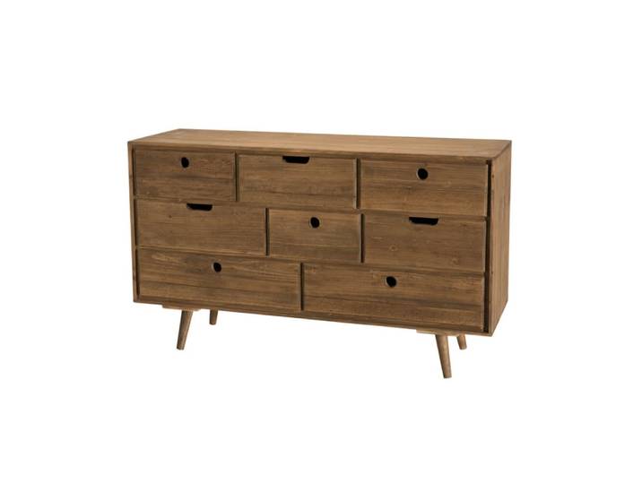 Commode 8 tiroirs en sapin