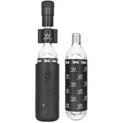 Handpumpe Peaty ́s Holeshot Co2 Pumpe + Kartuschen 2 Stk. - Road & Gravel  schwarz