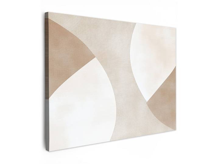 LEINWANDBILD Braun - Japandi - Abstrakt Wandbilder 80x60 cm