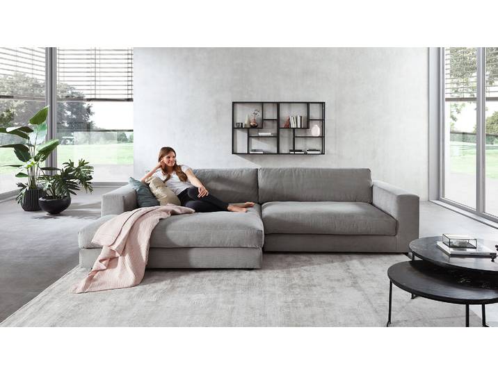 Cosyhome Living Ecksofa Cord Stoff Vintage