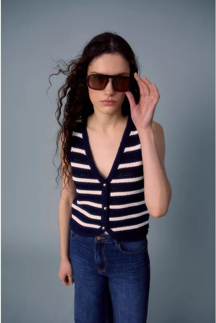 Sfera - Cardigan, für Damen, Marine, Größe L