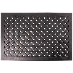FUSSMATTE Flechtoptik, Gummi 46/76 cm