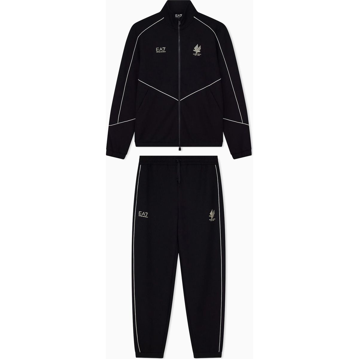 EA7 Train Soccer M T-suit T-top Full Zip CH PL VI ST - Train Soccer M T-suit T-top Full Zip CH PL VI ST black (UC001) M 7M002259 AF21491-UC001-M