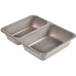 300x DUNIFORM CPET-Schale 225 x 175 x 43 mm Grau 2-Teilung