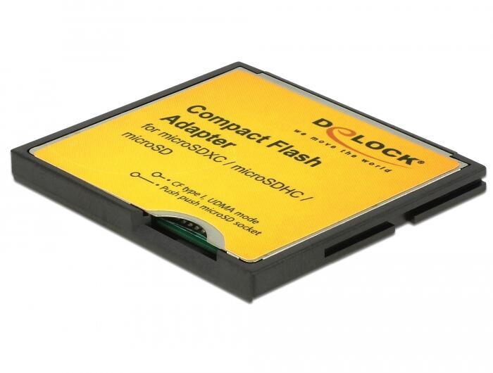 DeLOCK Adapter Compact Flash für Micro SD Speicherkarten 61795