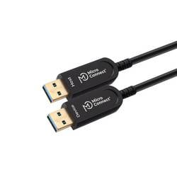 MicroConnect USB-Verlängerung über Glasfaserkabel USB 3.2 Gen2 USB-A Stecker, USB-A Stecker 10 m Schwarz USB3.0AA10BOP