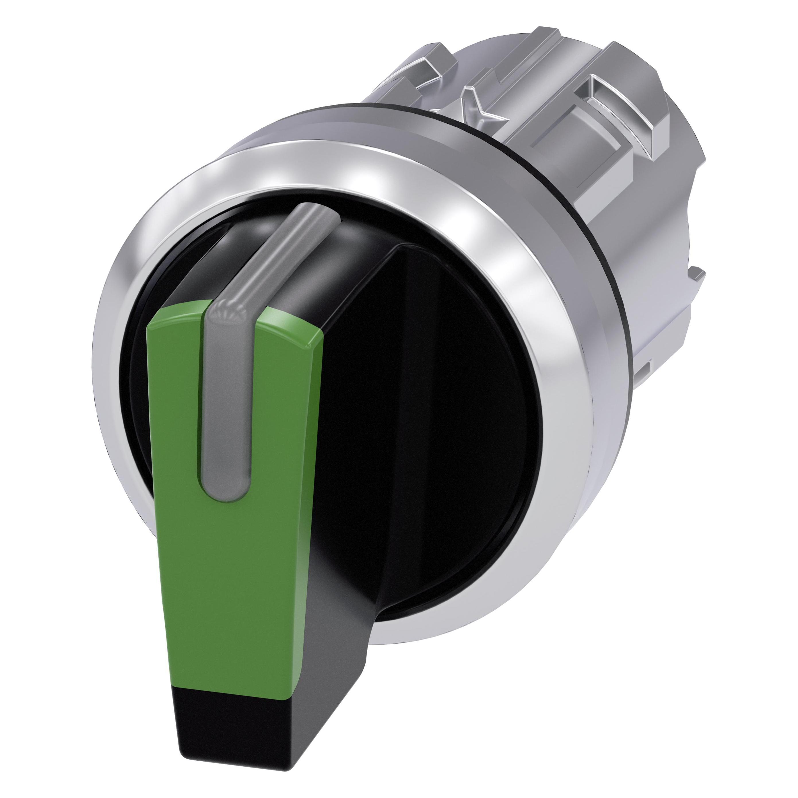 Siemens Selector switch 22mm green I-O-II (3SU1052-2BL40-0AA0)