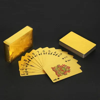 Waterproof Gold Foil Skull Poker Cards For Gambling Board Game PVC Plastic Magic Cards Flexible Washable Playing Cards Waterproof Gold Foil Skull Poker Cards For Gambling Board Game PVC Plastic Magic Cards Flexible Washable Playing Cards