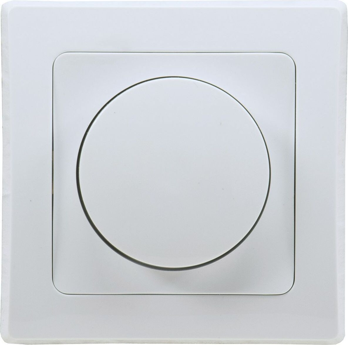 ChiliTec DELPHI dimmer voor elektronische transformatoren, 250V AC / 300W, inclusief frame, inbouw, wit