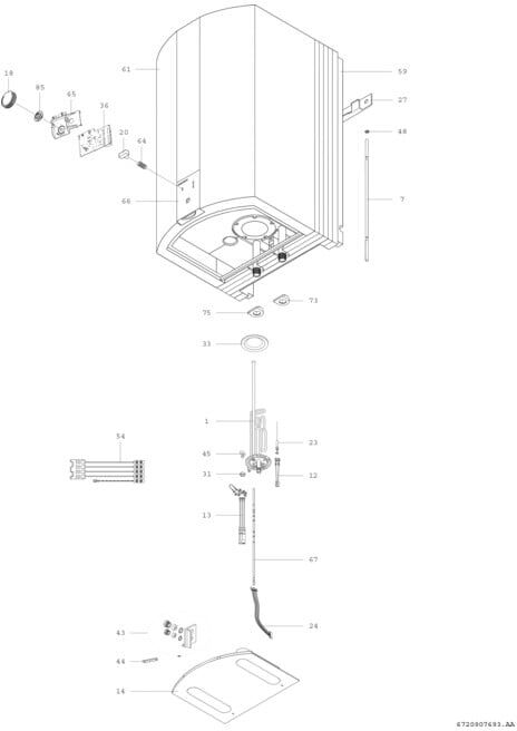 BOSCH Chauffe-eau mural TR5500T 30 EB 30 l (7736504776)