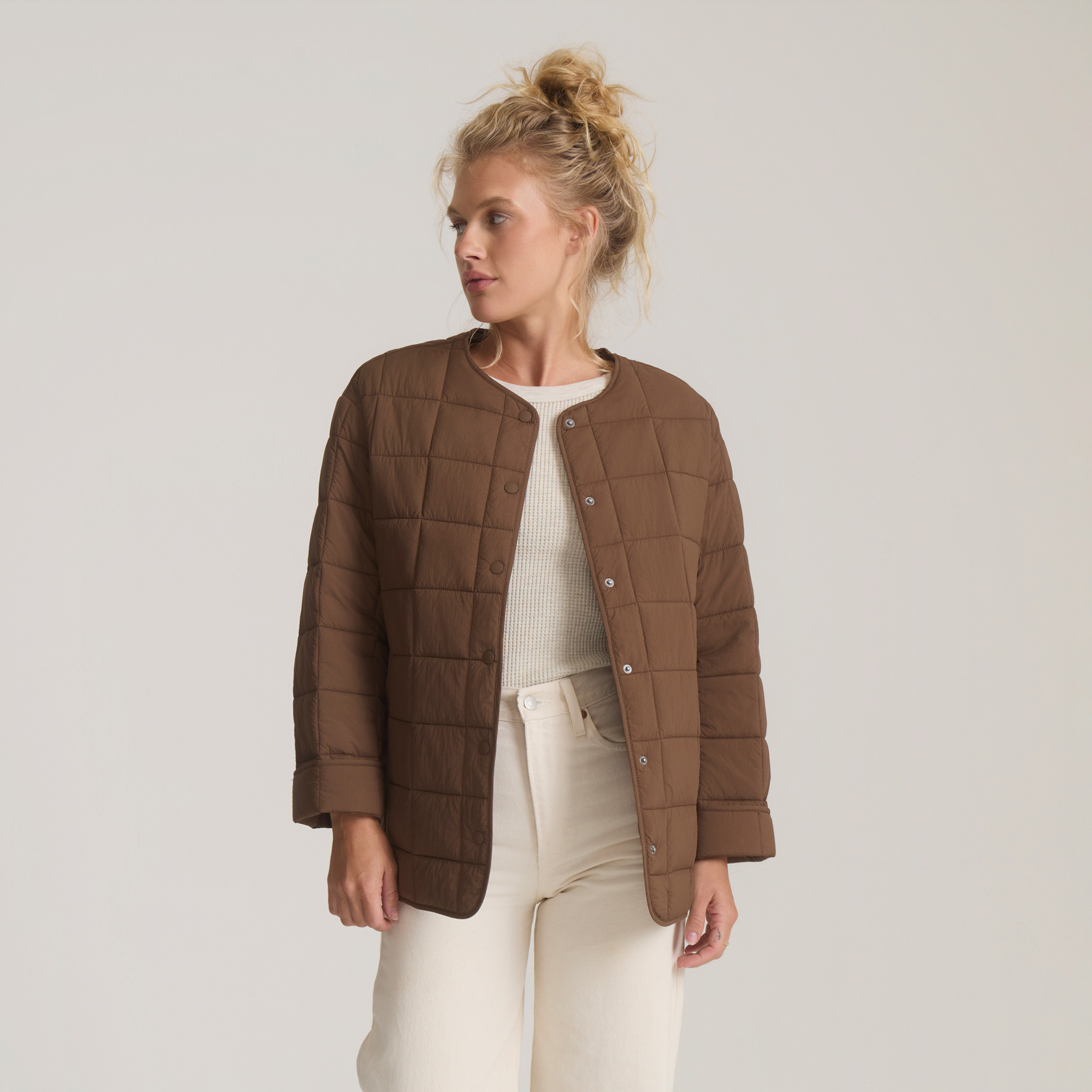 Roark Cloud Liner Damen Isolationsjacke braun Größe L Lifestyle Klein verpackbar Wasserabweisend