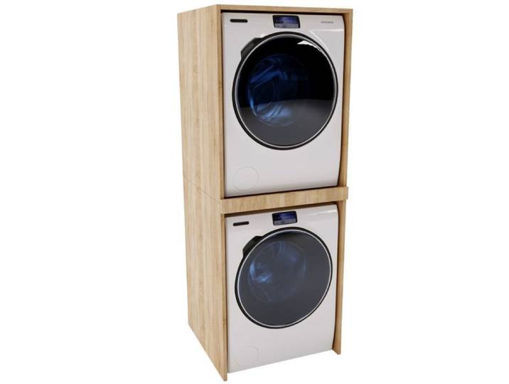 Armoire pour lave-linge adaptée aux lave-linge et sèche-linge 66 x 180 x 65 cm