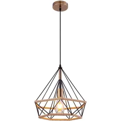 LED Hängeleuchte Hängelampe Esszimmerlampe gemustert Schwarz Metall H 150 cm