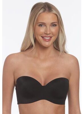 Plus Size Women's Bella Seamless Hidden Wire Strapless Bra by Dominique in Black (Size 42 C)