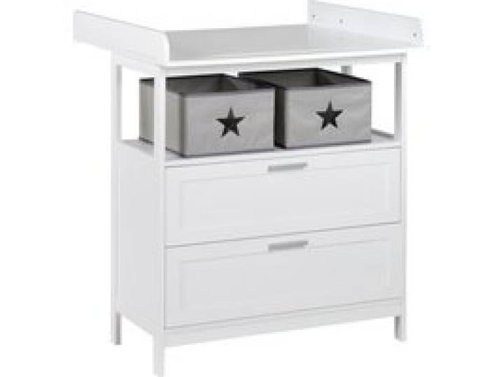 ROBA Table à langer »Hamburg«, avec plan à langer. (2 tiroirs, blanc)
