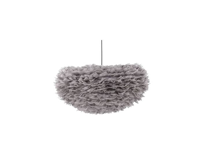 Suspension grise en plume