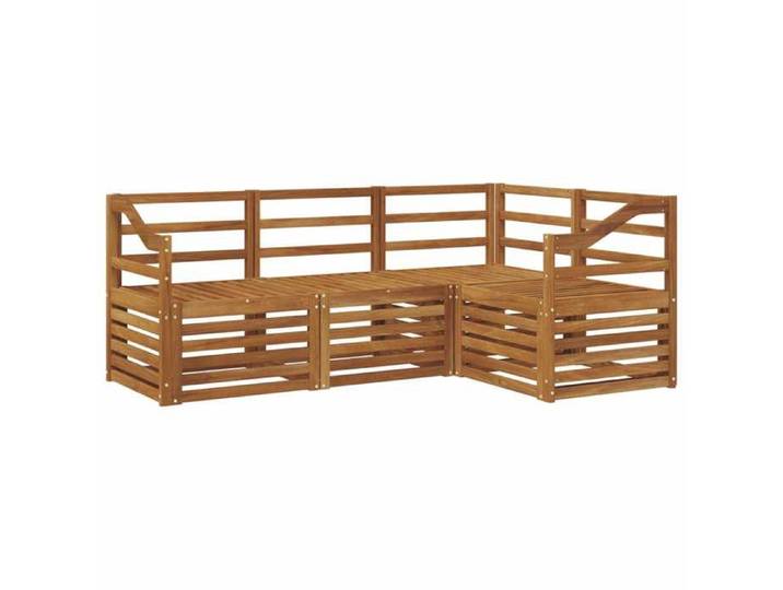 NEW Ensembles de canapés 4 pcs Naturel Bois d'Acacia Massif 110 kg par siège_73457