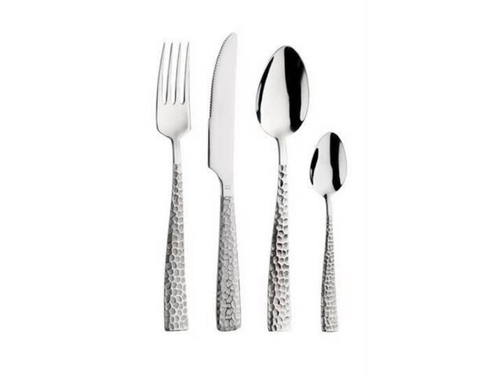 Pintinox Besteckset Palace Martellato, Edelstahl, Metall, 24-teilig, ISO 9001, rostfrei, lebensmittelecht, Essen & Trinken, Besteck, Besteck-Sets