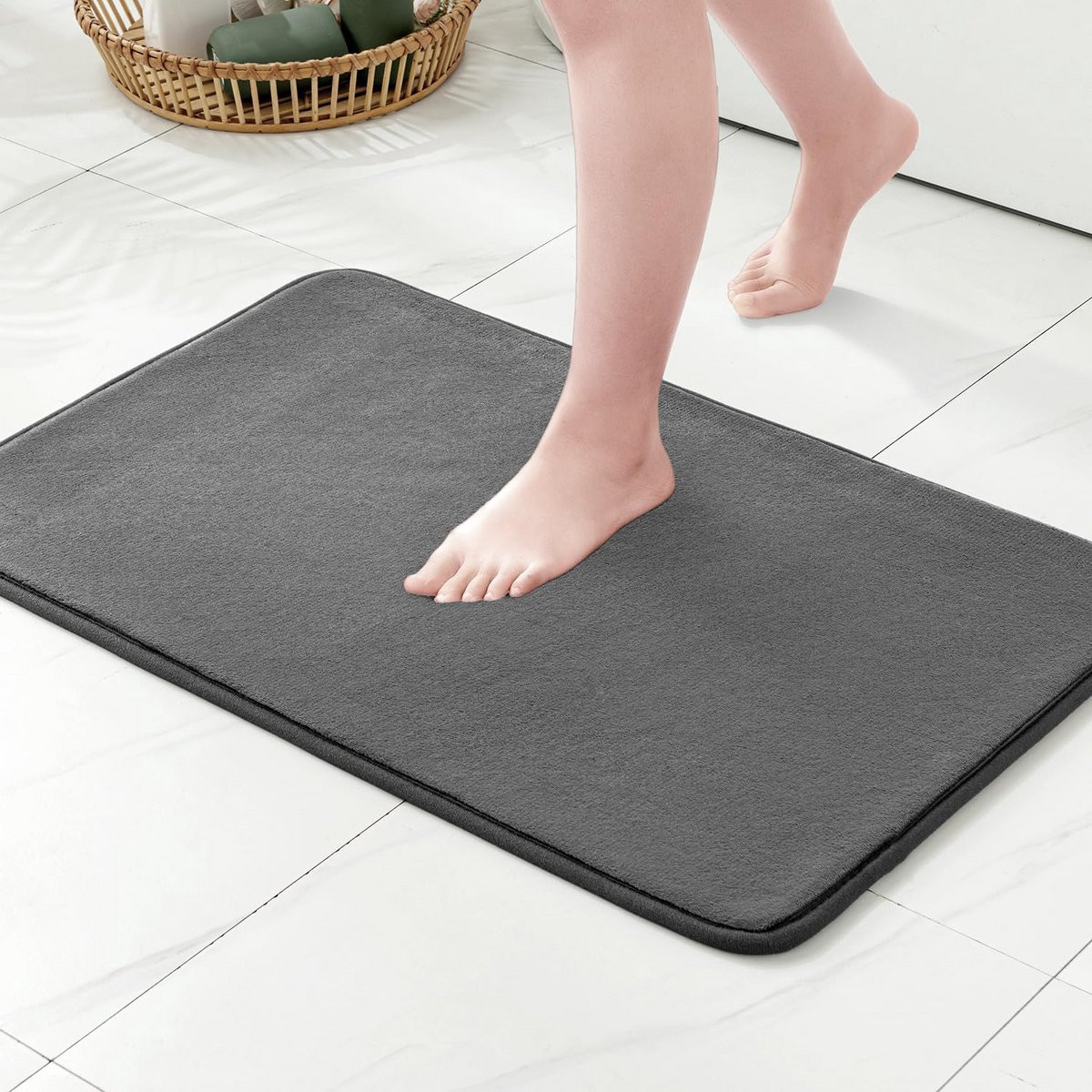 Donszachte antislip badmat met traagschuim voor diverse ruimtes