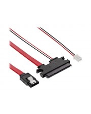 InLine SATA-Blende intern/extern SATA bis Spannung/7-polige ATA 35 cm (29695B)