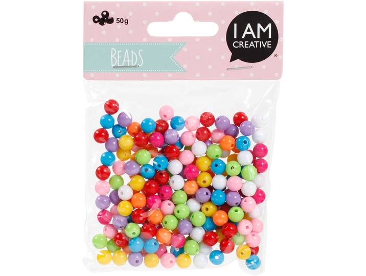 Kids Beads mix, Plastik I, 50 g