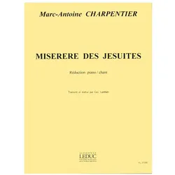 Charpentier M.A. Miserere Des Jesuites (Soli/Choeur Mixte Et Orch.) Soli/Choeur Et Piano, Fachbücher von Marc Antoine Charpentier