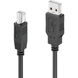 SON-XU2000-005 - USB 2.0 Kabel, USB-A auf USB-B, 0,50m, schwarz