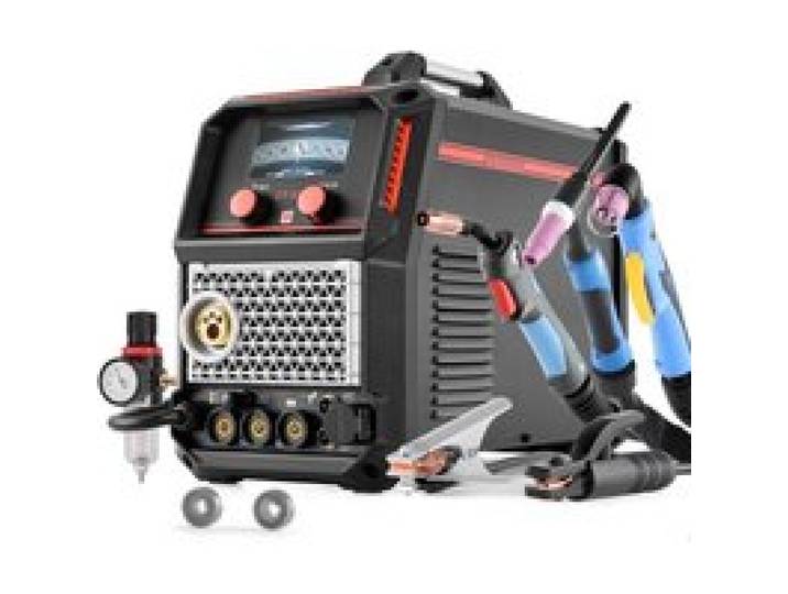 VEVOR 5-in-1 combinatielasapparaat, snijden/TIG/MIG/invul-MIG/MMA, 50A contactloos plasma- en 200A synergisch lasapparaat, 220V aluminium puls-MIG-lasapparaat, compatibel met spoelpistool